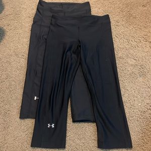 TWO PAIRS UNDER ARMOUR LEGGINGS